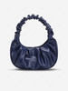 Ruched Shoulder Hobo Bag