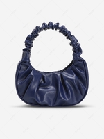 Ruched Shoulder Hobo Bag