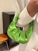 Ruched Shoulder Hobo Bag