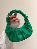 Ruched Shoulder Hobo Bag