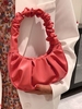 Ruched Shoulder Hobo Bag