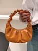 Ruched Shoulder Hobo Bag
