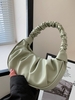 Ruched Shoulder Hobo Bag