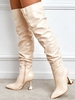 Ruched Slouchy Over The Knee Boots
