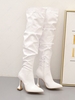 Ruched Slouchy Over The Knee Boots