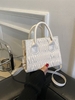 Ruched Solid Shoulder Tote Bag