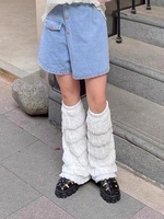 Ruched Tiered Leg Warmers