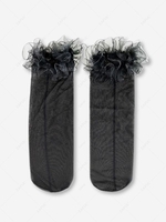 Ruffle Edge Sheer Ankle Socks
