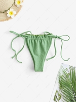 Ruffle Loincloth Bikini Bottom S Light green