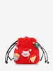 Santa Claus Plush Drawstring Bucket Bag