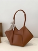 Scarf Bowknot Shoulder Bag with Makeup Bag Set
