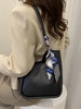 Scarf Decor Shoulder Bucket Bag