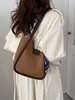 Scarf Decor Shoulder Bucket Bag