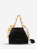 Scarf Decor Square Crossbody Bag