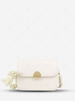 Scarf Design Flap PU Crossbody Bag