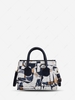 Scrawl Print Top Handle Crossbody Bag