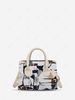 Scrawl Print Top Handle Crossbody Bag