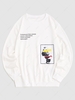 Sculpture Slogan Graphic Sweatshirt 2xl White