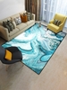 Sea Pattern Flannel Floor Mat