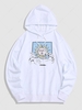 Sea Waves Celestial Sun Graphic Hoodie 2xl White