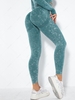 Seamless Absorbent Sweat Yoga Sports Leggings L Blue