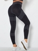 Seamless High Waist Yoga Leggings L Black