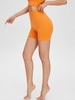 Seamless Scrunch Butt High Waist Gym Shorts M Dark orange