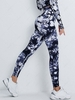 Seamless Tie Dye Yoga Sports Leggings L Black