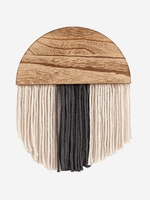 Semicircle Wooden Bohemian Fringe Wall Hanging