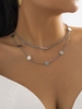 Sequined Double Layered Choker Necklace