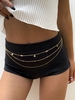 Sequined Mulyi-layered Belly Waist Chain
