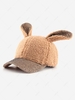 Sequined Rabbit Ear Teddy Baseball Cap