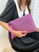 Sequins Decor Large Capacity Clutches Bag