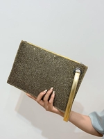 Sequins Decor Large Capacity Clutches Bag