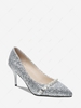 Sequins Faux Pearl Pumps