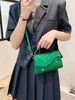 Sequins Flap Handle Crossbody Bag
