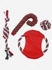 Set Of Christmas Bite-resistant Pet Cotton Rope Toys