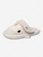 Shark Design Fleece Lined Winter Slippers