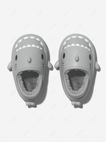 Shark Shape Waterproof and Anti-fouling Thick Bottom Winter Warm Fleece-lined Unisex Slippers