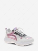 Sheer Mesh Panel Sequined Chunky Sneakers