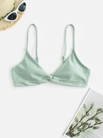 Shiny Bikini Top L Light green