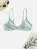 Shiny Bikini Top M Light green