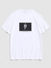 Short Sleeve Astronaut Print Vintage Graphic T-shirt Xl White
