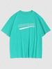 Short Sleeve Letter Graphic Print Tee M Tron blue