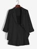 Shoulder Pads Blazer and Tailoring Shorts Set S Black
