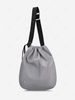 Side Release Buckle Drawstring Casual Cinch Bag