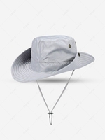 Side Snaps Wide Brim Bucket Hat