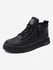 Side Zip Mid Top Lace Up Shoes