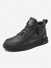 Side Zip Mid Top Lace Up Shoes