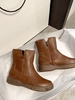 Side Zip Notched Ankle Boots
